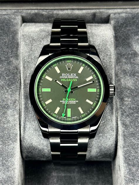 rolex milgauss dlc